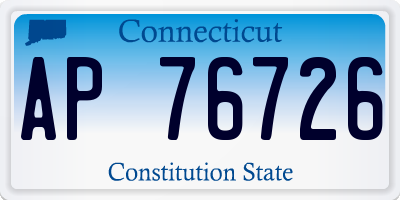CT license plate AP76726