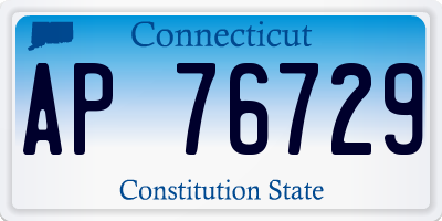 CT license plate AP76729