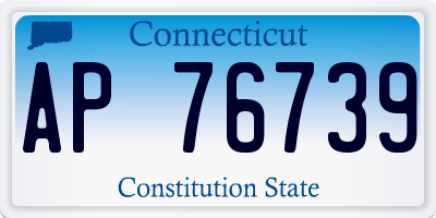 CT license plate AP76739