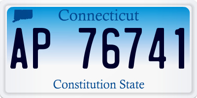 CT license plate AP76741
