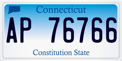 CT license plate AP76766