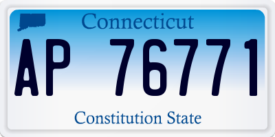 CT license plate AP76771
