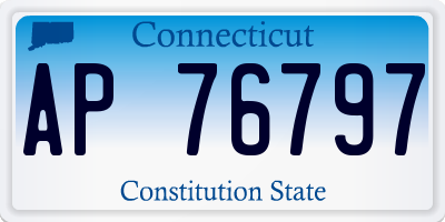 CT license plate AP76797