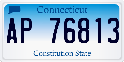 CT license plate AP76813