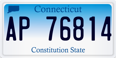 CT license plate AP76814