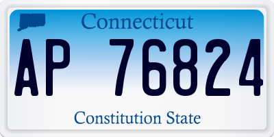 CT license plate AP76824