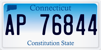 CT license plate AP76844