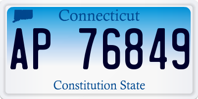 CT license plate AP76849