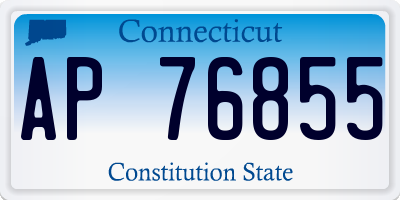 CT license plate AP76855