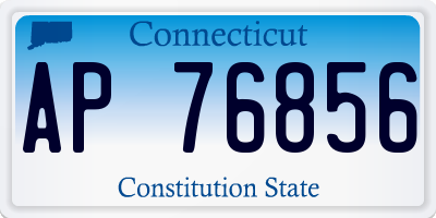 CT license plate AP76856