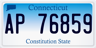 CT license plate AP76859