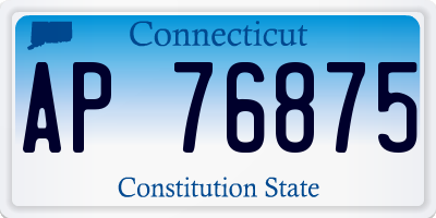 CT license plate AP76875
