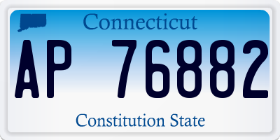 CT license plate AP76882