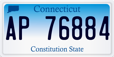 CT license plate AP76884