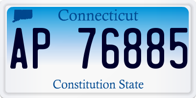 CT license plate AP76885