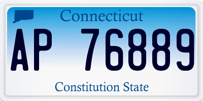 CT license plate AP76889