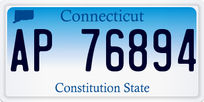 CT license plate AP76894