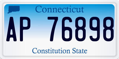 CT license plate AP76898