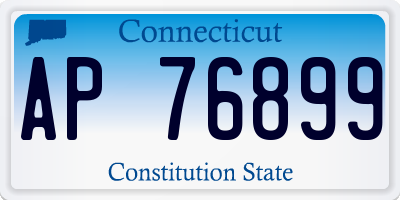 CT license plate AP76899