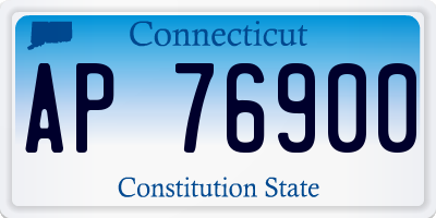 CT license plate AP76900