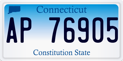 CT license plate AP76905