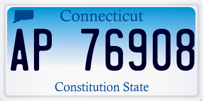 CT license plate AP76908
