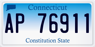 CT license plate AP76911