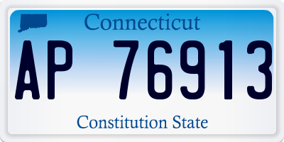CT license plate AP76913