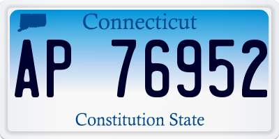CT license plate AP76952