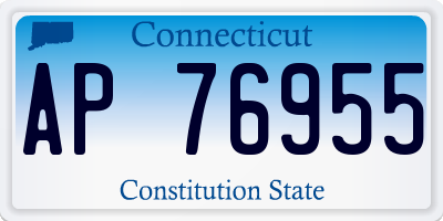 CT license plate AP76955