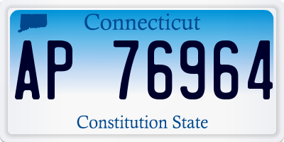 CT license plate AP76964