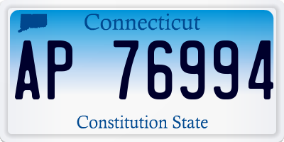 CT license plate AP76994
