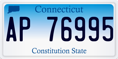 CT license plate AP76995