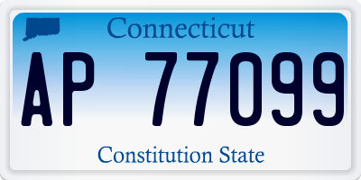 CT license plate AP77099