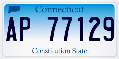 CT license plate AP77129