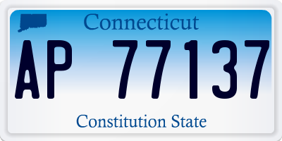 CT license plate AP77137