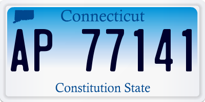 CT license plate AP77141