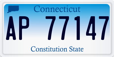 CT license plate AP77147