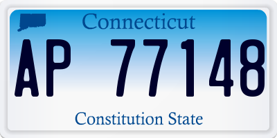 CT license plate AP77148
