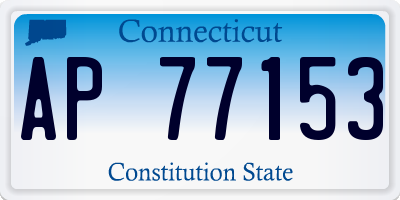CT license plate AP77153