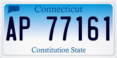 CT license plate AP77161
