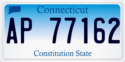 CT license plate AP77162