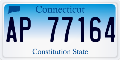 CT license plate AP77164