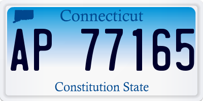 CT license plate AP77165