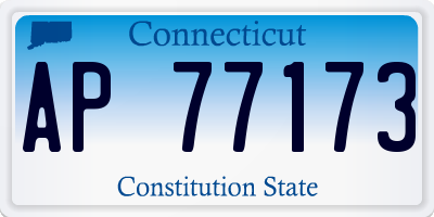 CT license plate AP77173