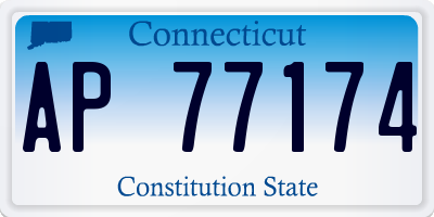 CT license plate AP77174