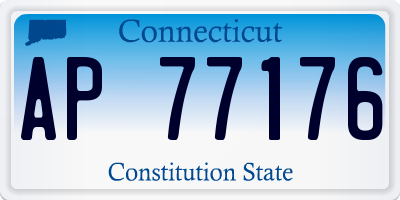 CT license plate AP77176