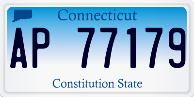 CT license plate AP77179