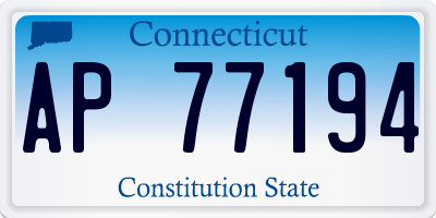 CT license plate AP77194