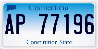 CT license plate AP77196